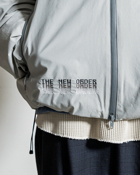 【collaboration】ES.1 × THE NEW ORDER magazine D005 TNO 3lyr down hoodie