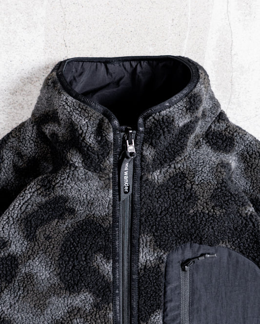 and wander reversible boa jacket