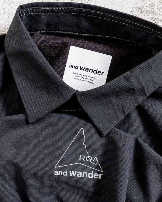 【collabolation】ROA × and wander breathable shirt