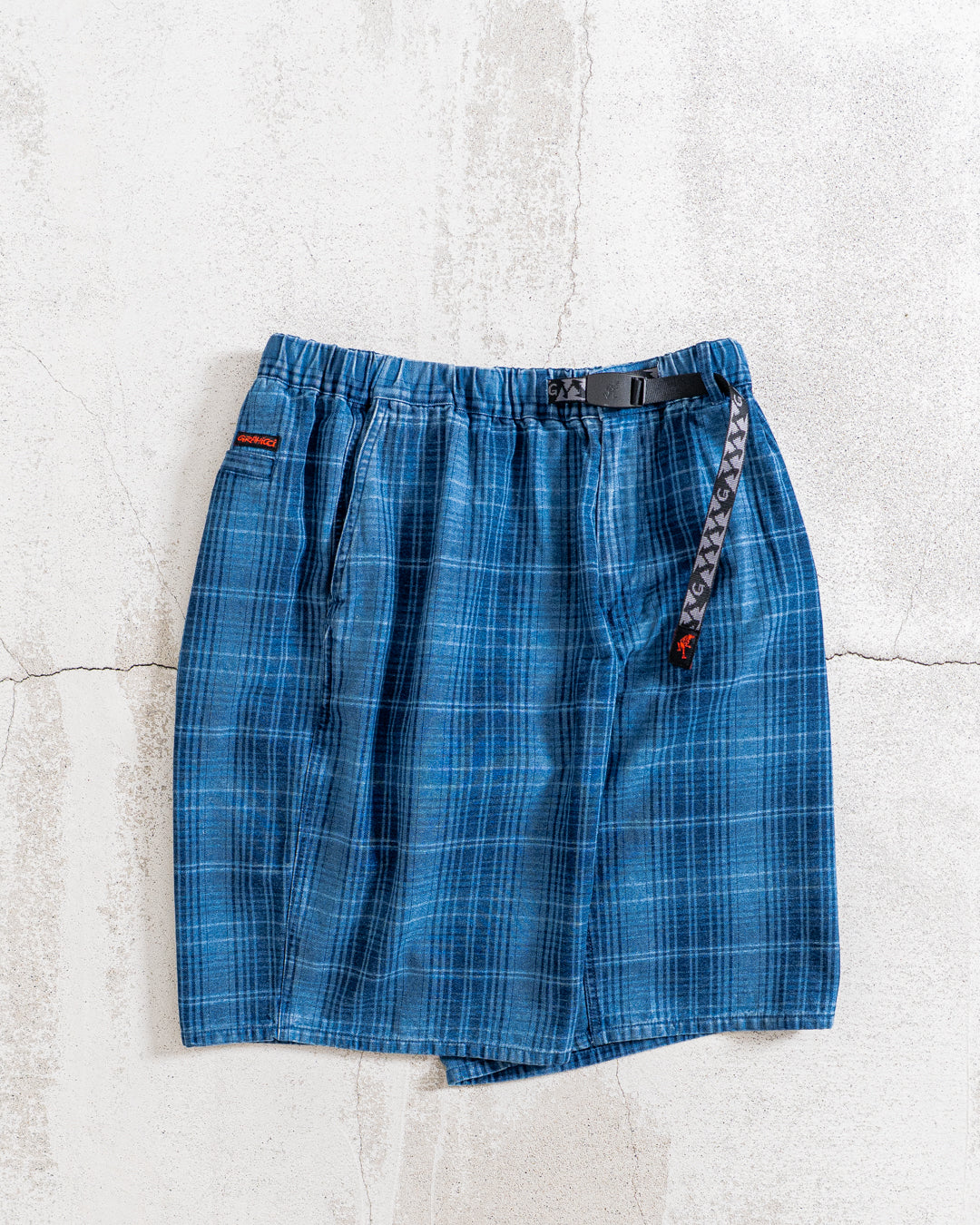 Gramicci LAGOON SHORT DENIM PLAID
