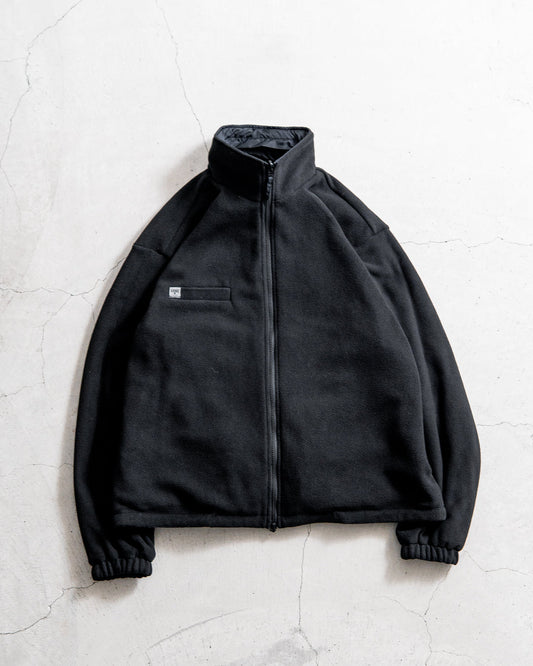 【REVERSIBLE】MINE Nylon/Polyester Reversible Double Zip Jacket