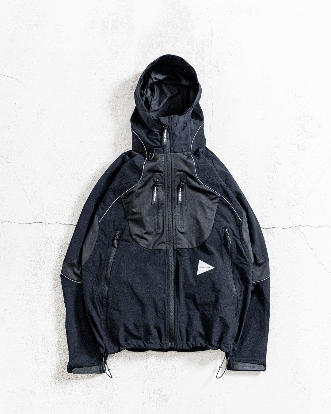 and wander アンドワンダー trek jacket 2 ジャケット 紺 通販] and wander (アンドワンダー) trek jacket – zentex