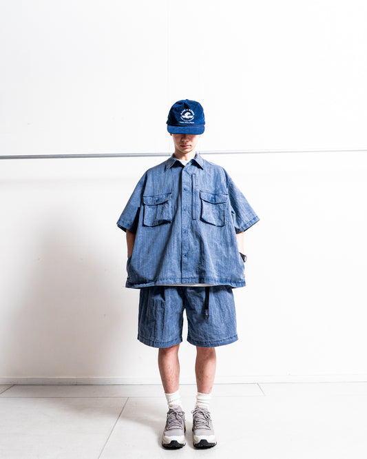 is-ness Pigment-Dyed Short-Sleeve Shirt