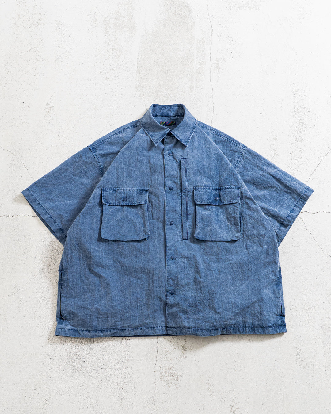 通販] is-ness(イズネス) Pigment-Dyed Short-Sleeve Shirt 商品ページ