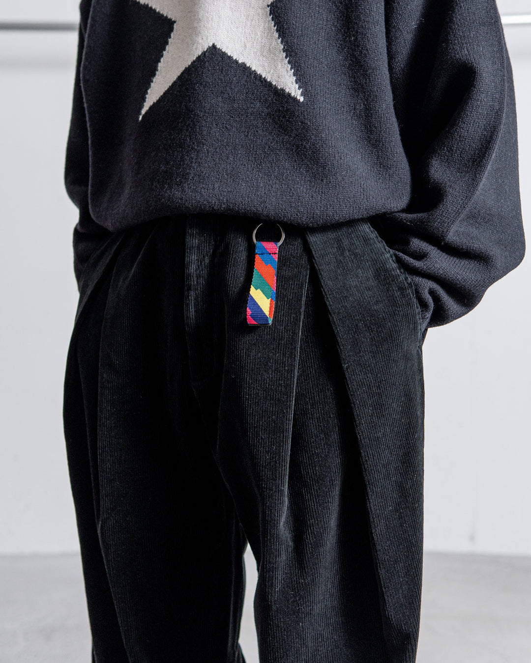 is-ness CORDUROY TUCK TROUSERS
