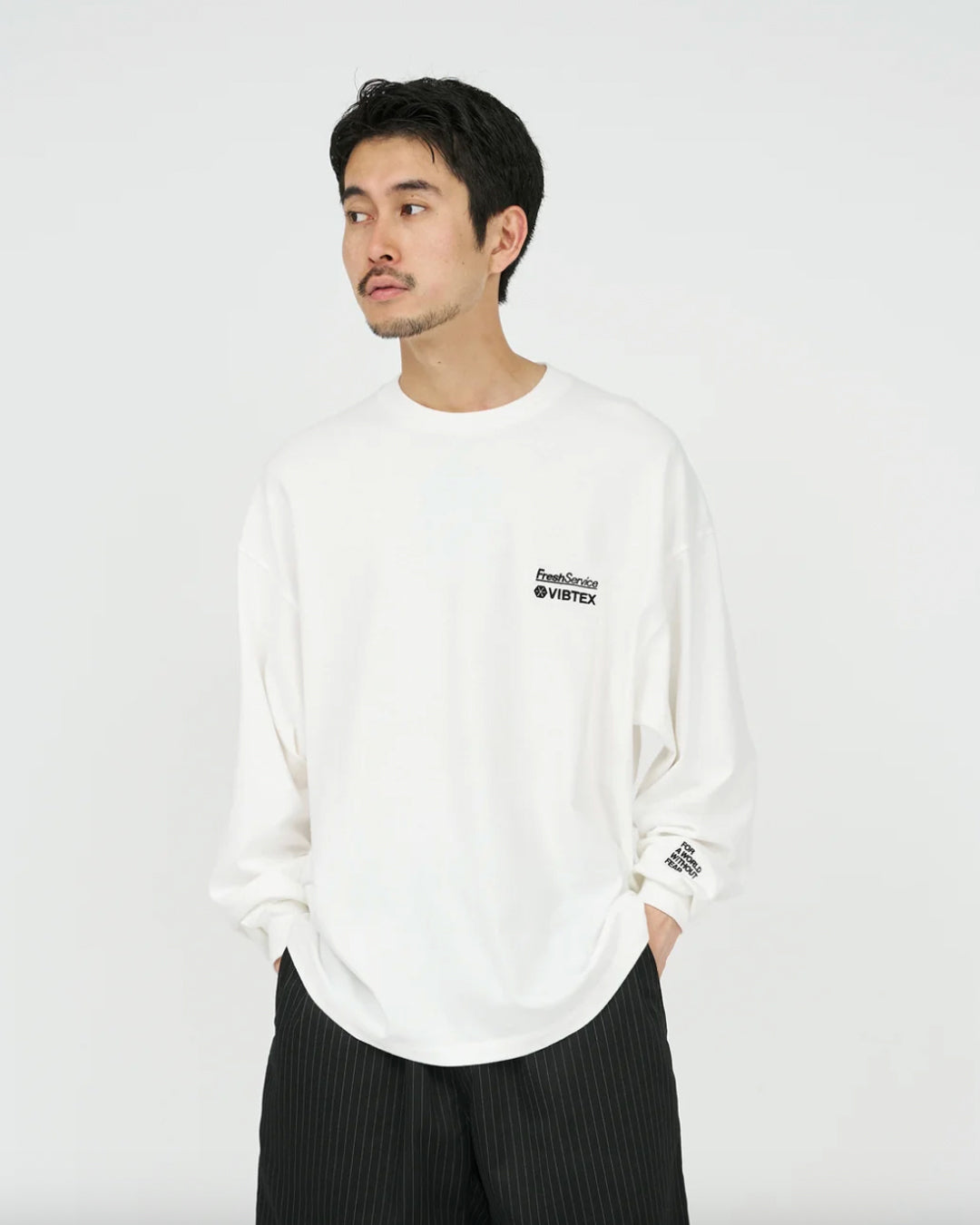 FreshService (フレッシュサービス) VIBTEX for FreshService L/S CREW NECK TEE