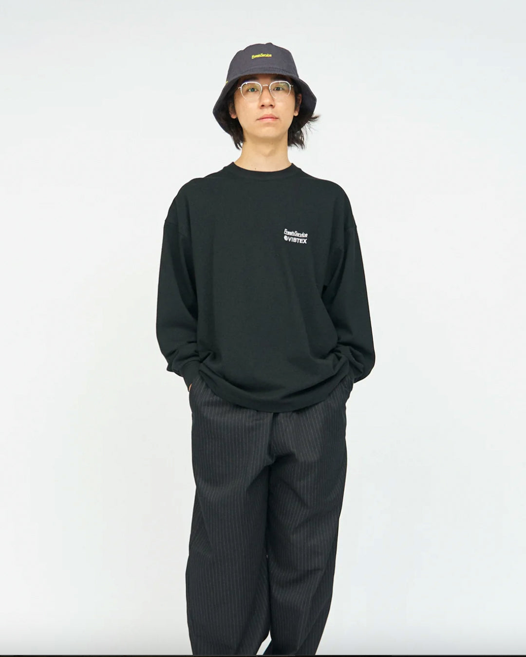 FreshService (フレッシュサービス) VIBTEX for FreshService L/S CREW NECK TEE