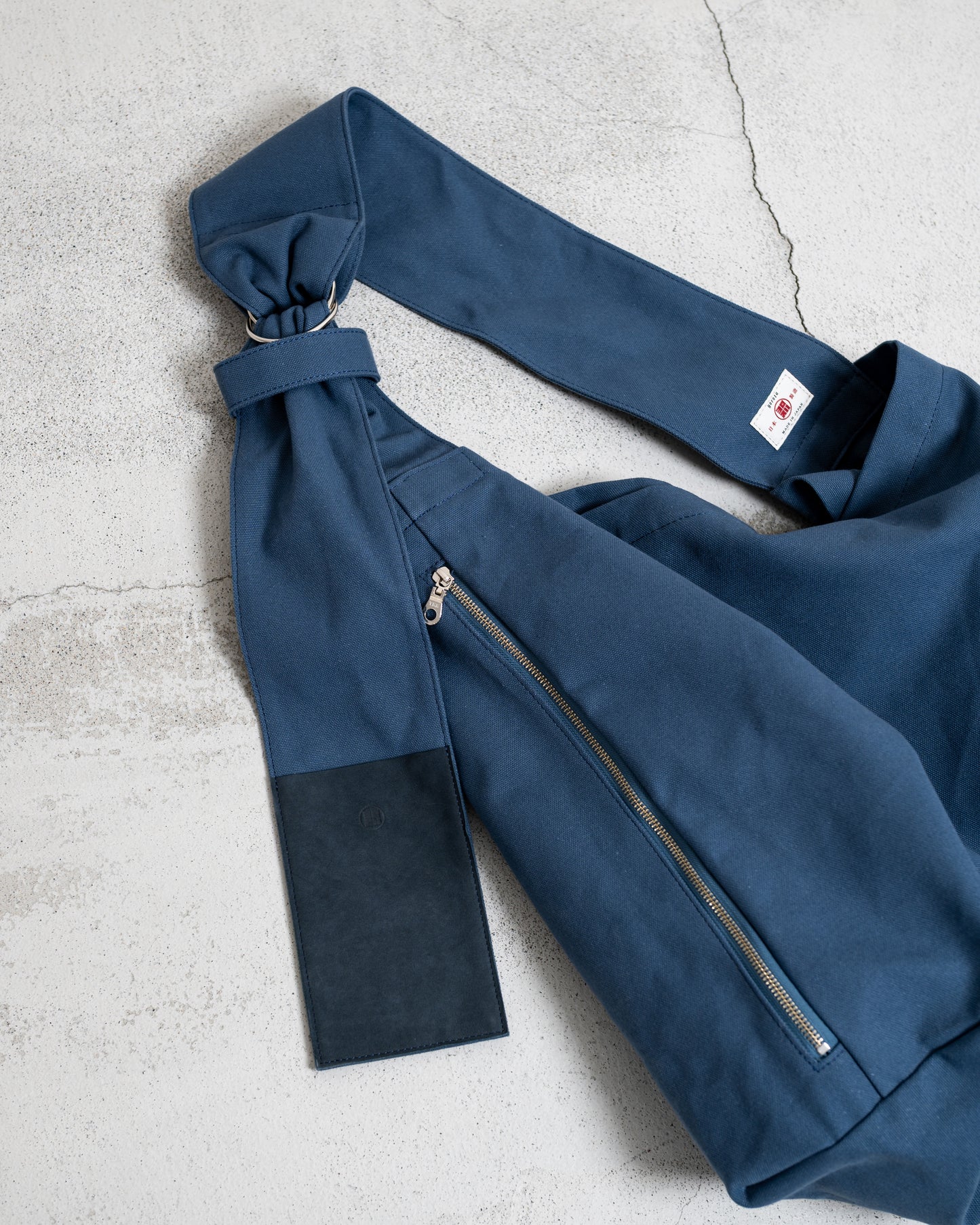 TASUKI SHOULDER "JP CANVAS IVORY AND NAVY" NO.0