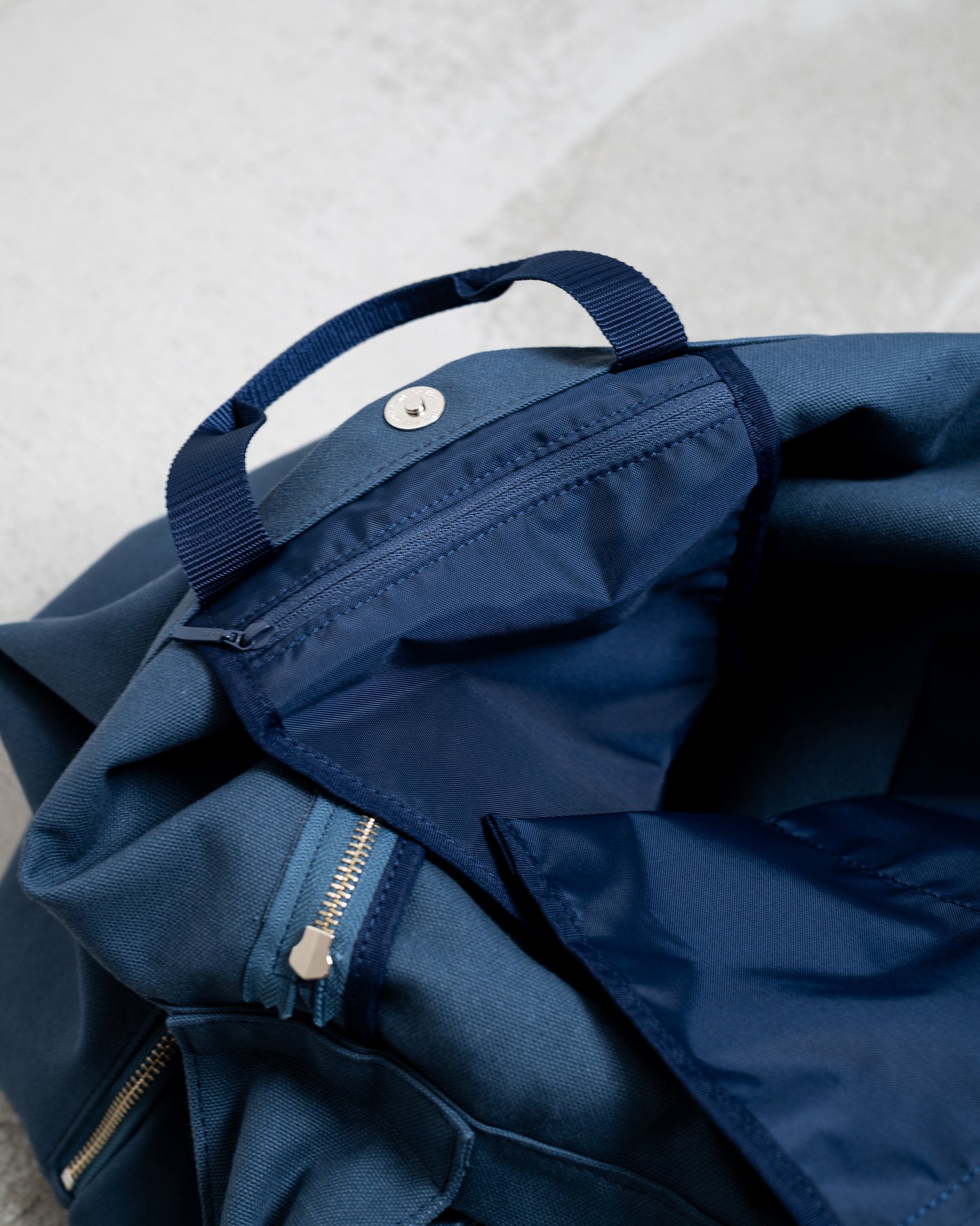 TASUKI SHOULDER "JP CANVAS IVORY AND NAVY" NO.2