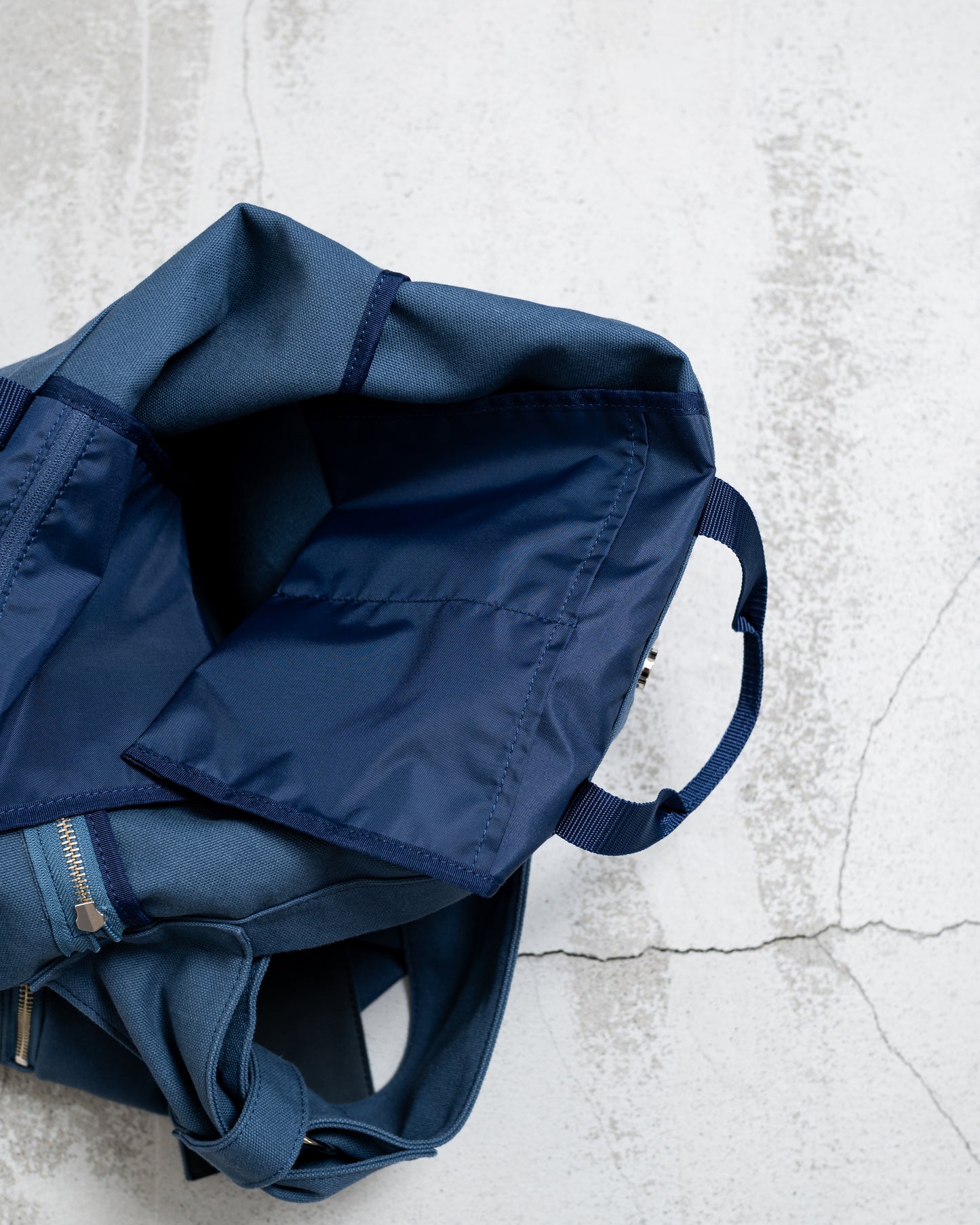 TASUKI SHOULDER "JP CANVAS IVORY AND NAVY" NO.2