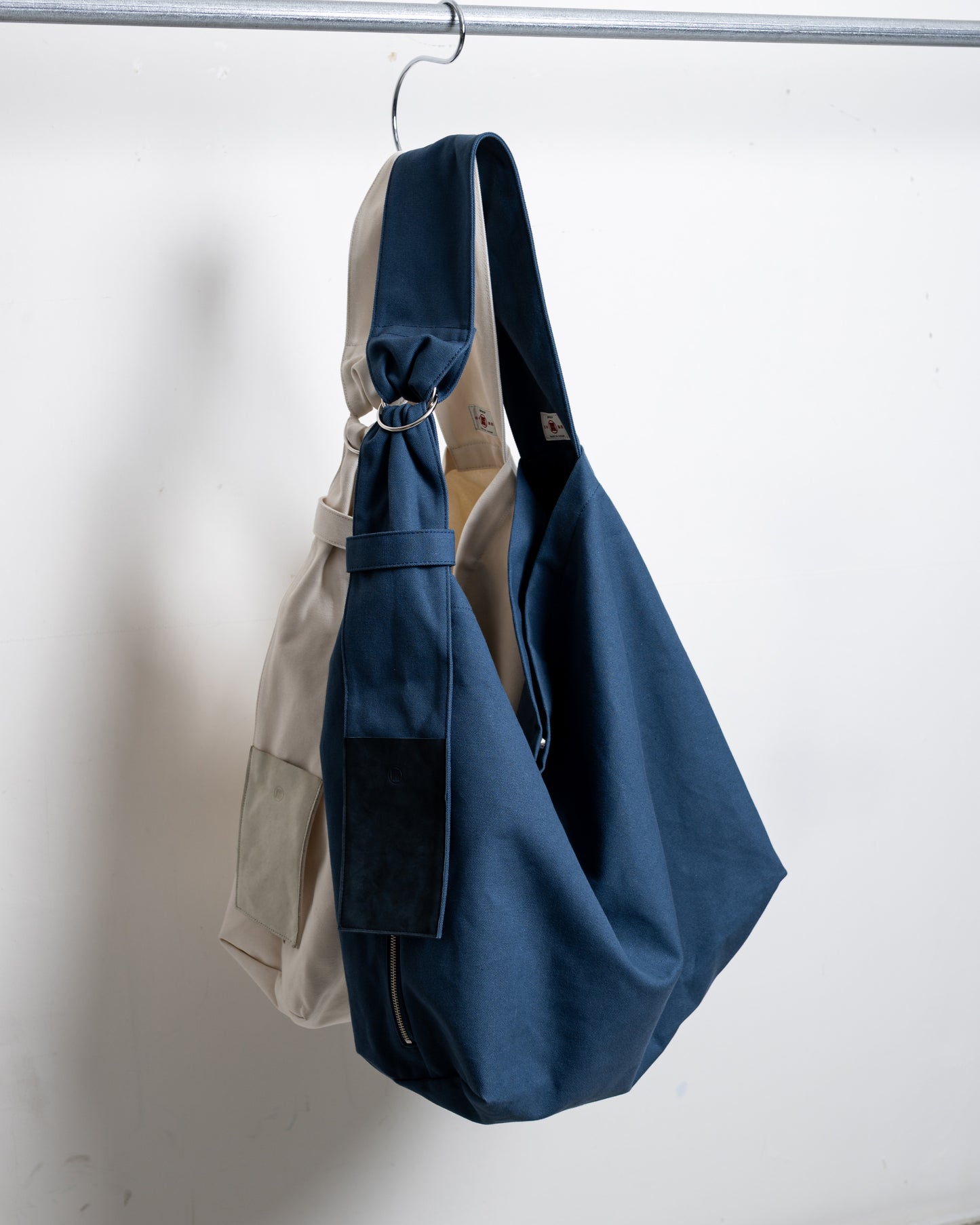 TASUKI SHOULDER "JP CANVAS IVORY AND NAVY" NO.0