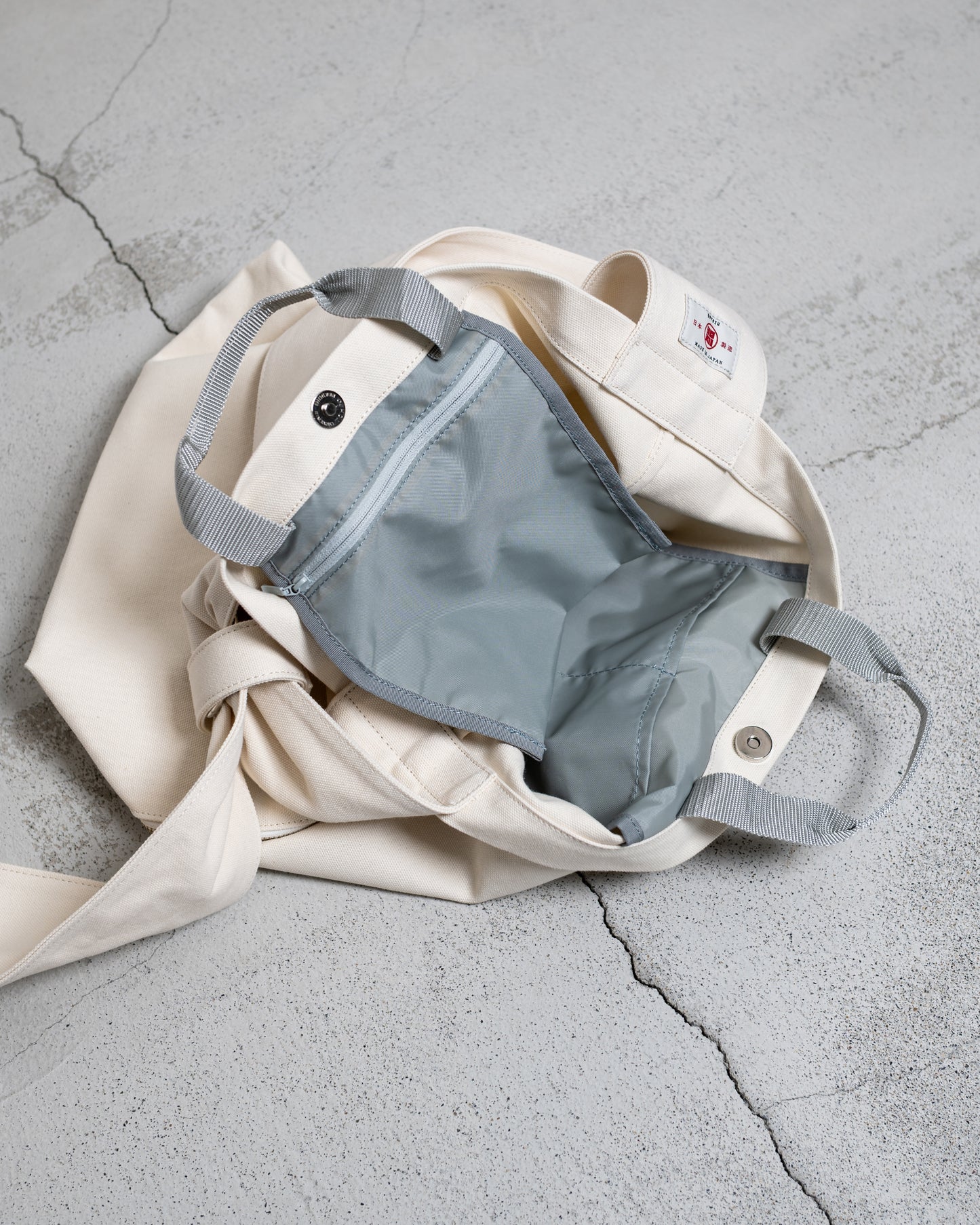 TASUKI SHOULDER "JP CANVAS IVORY AND NAVY" NO.2