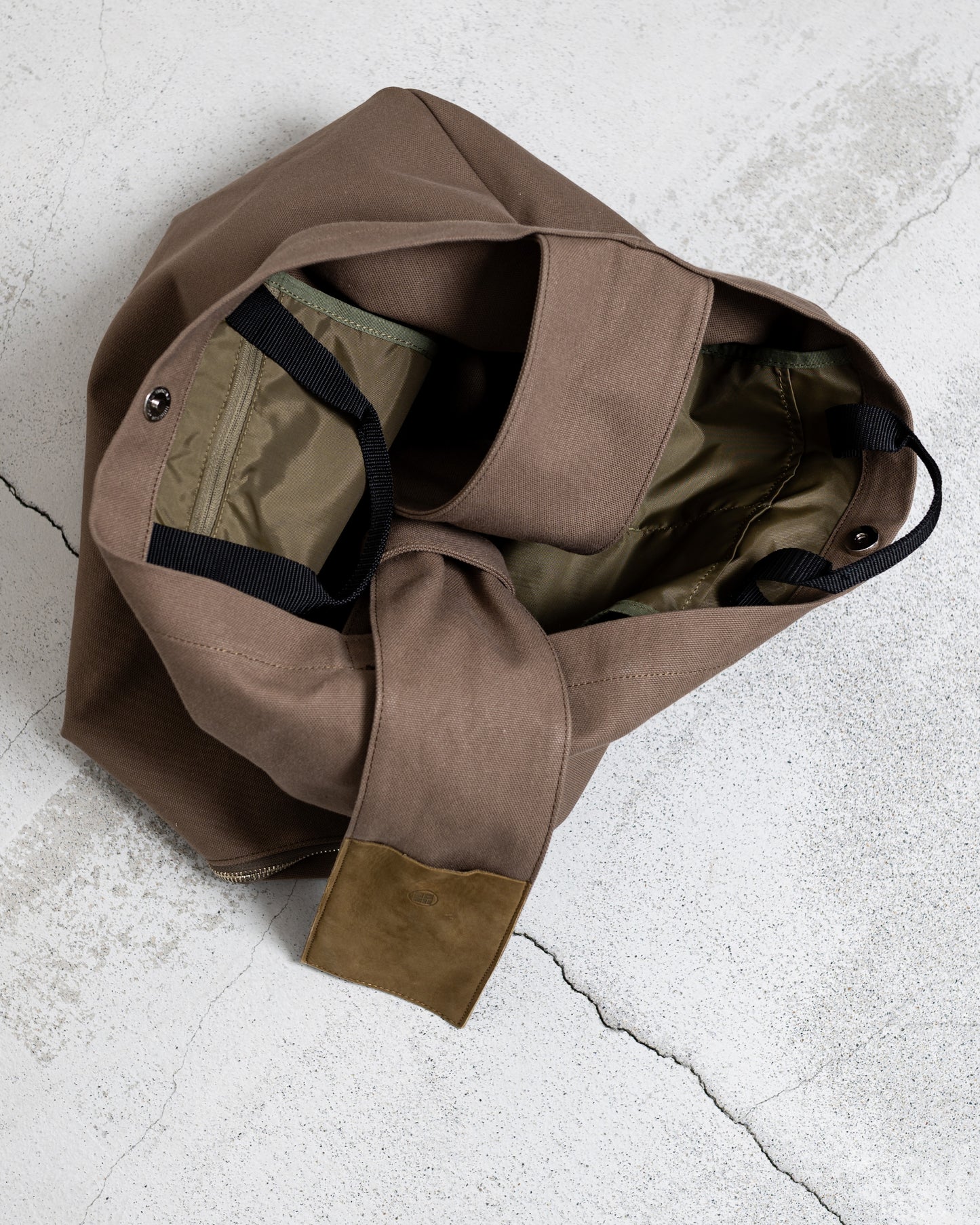 TASUKI SHOULDER "JP CANVAS IVORY AND NAVY" NO.1