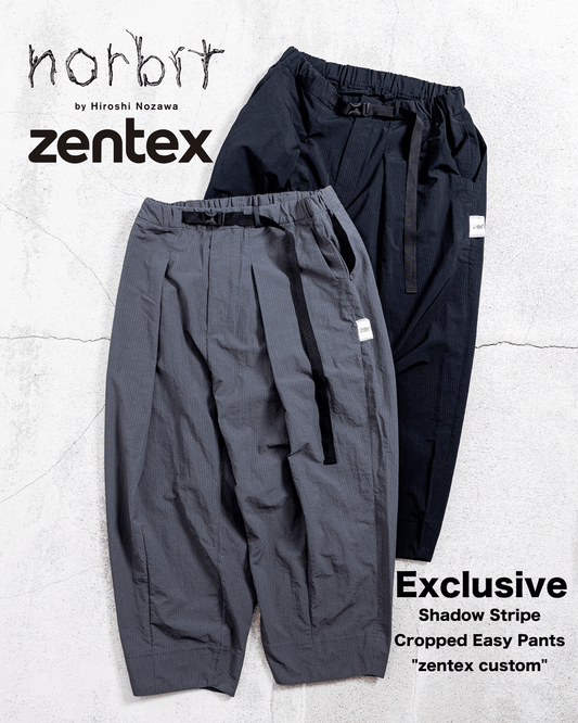【zentex exclusive】norbit Shadow Stripe Cropped Easy Pants "zentex custom"