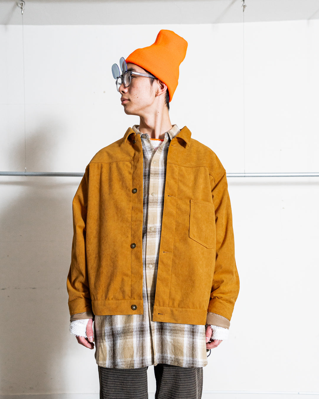 nanamica Synthetic Leather Short Jacket