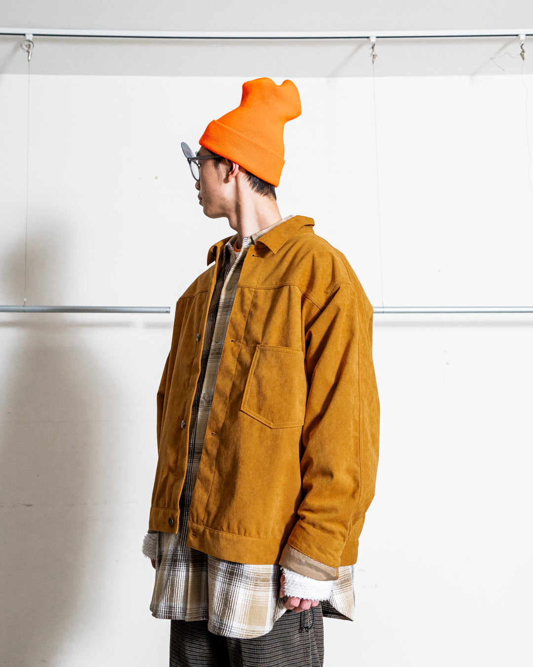 nanamica Synthetic Leather Short Jacket