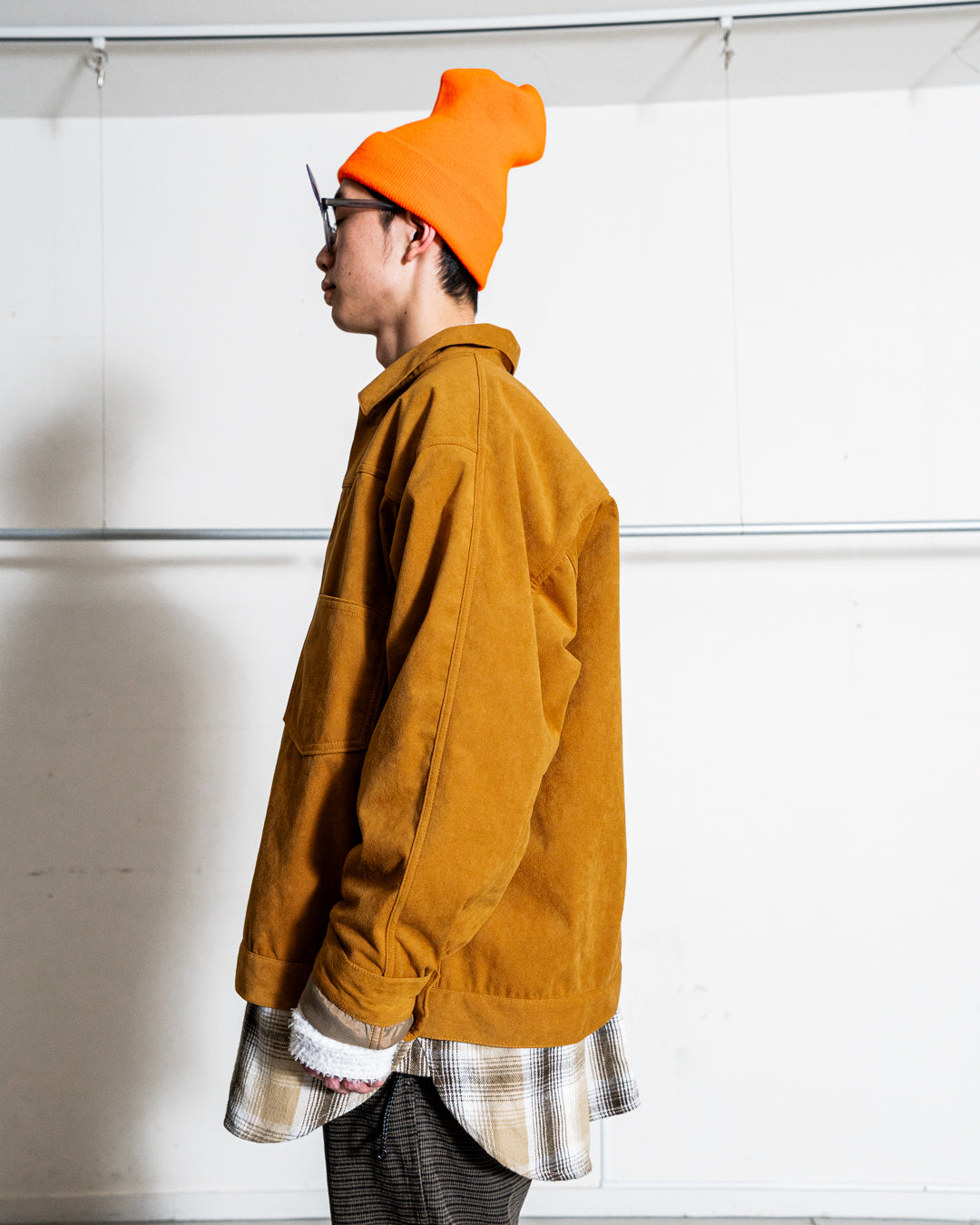 nanamica Synthetic Leather Short Jacket