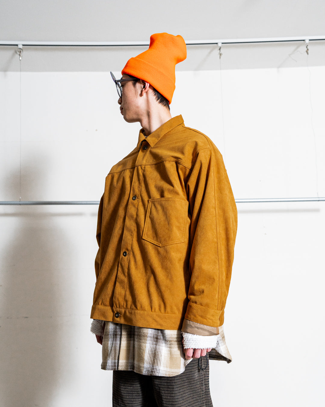 nanamica Synthetic Leather Short Jacket