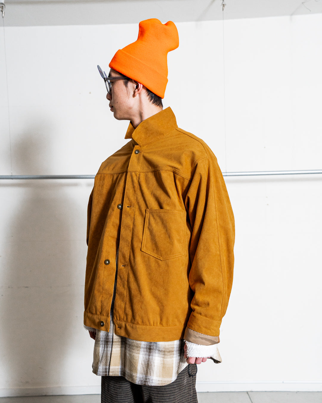 nanamica Synthetic Leather Short Jacket