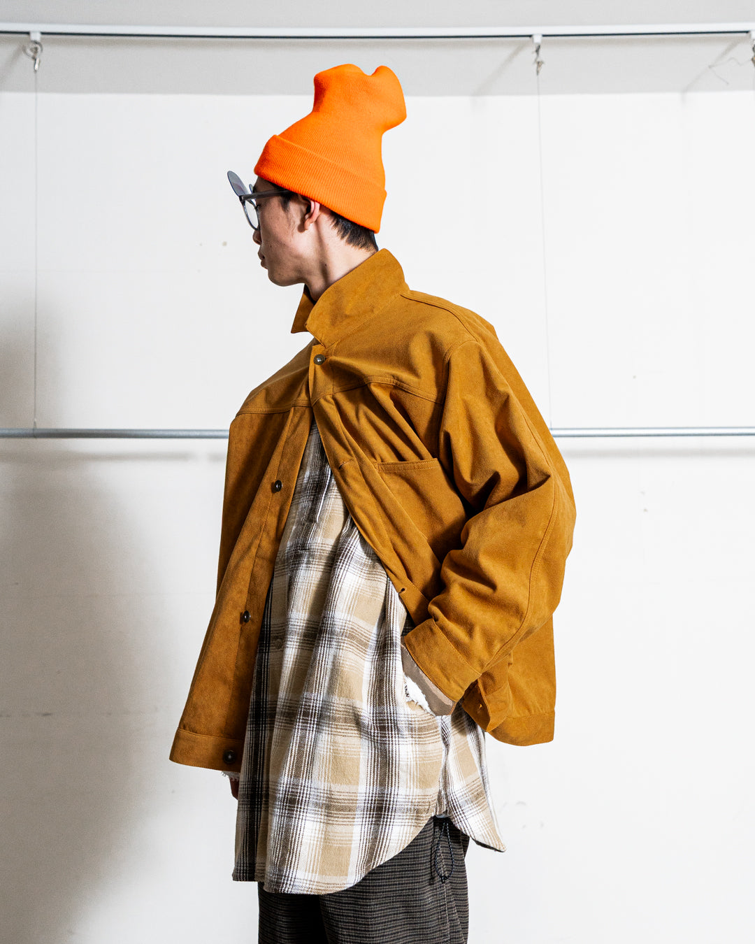 nanamica Synthetic Leather Short Jacket