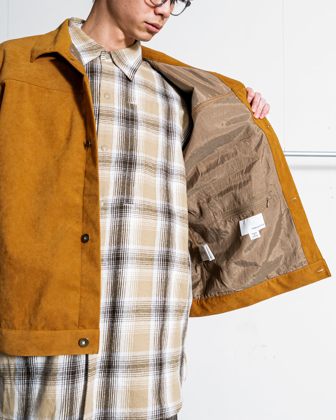 nanamica Synthetic Leather Short Jacket