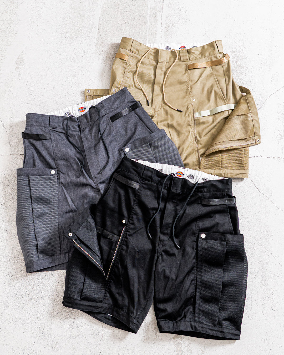 【collabolation】Dickies × wfeld G.W.C MESH CARGO SHORTS