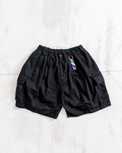 is-ness Herringbone 6-Pocket Shorts