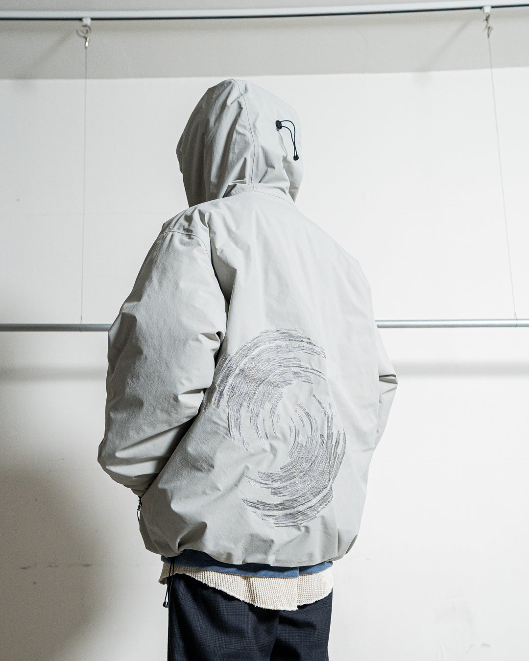 【collaboration】ES.1 × THE NEW ORDER magazine D005 TNO 3lyr down hoodie