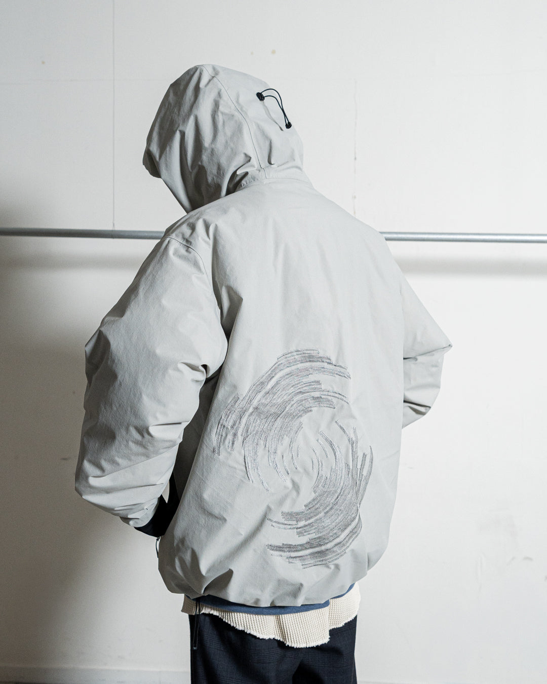 【collaboration】ES.1 × THE NEW ORDER magazine D005 TNO 3lyr down hoodie