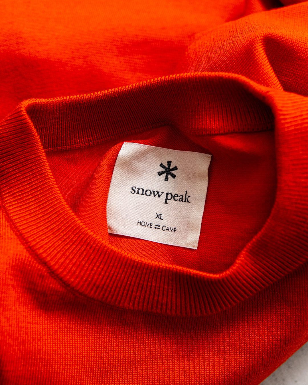 snow peak Washable Wool Crewneck Knit