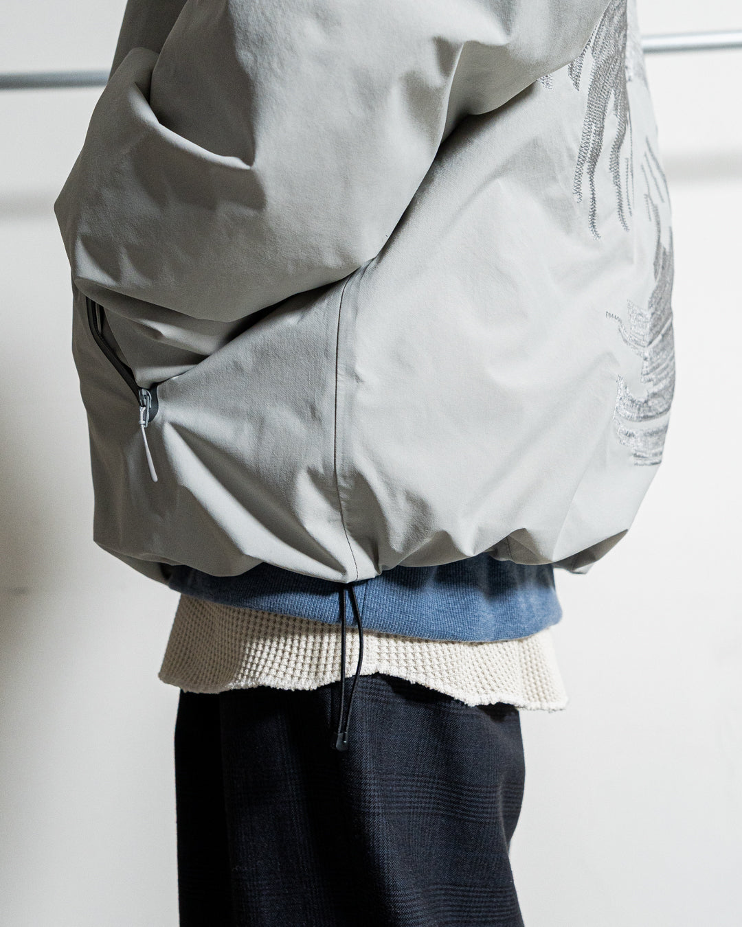 【collaboration】ES.1 × THE NEW ORDER magazine D005 TNO 3lyr down hoodie