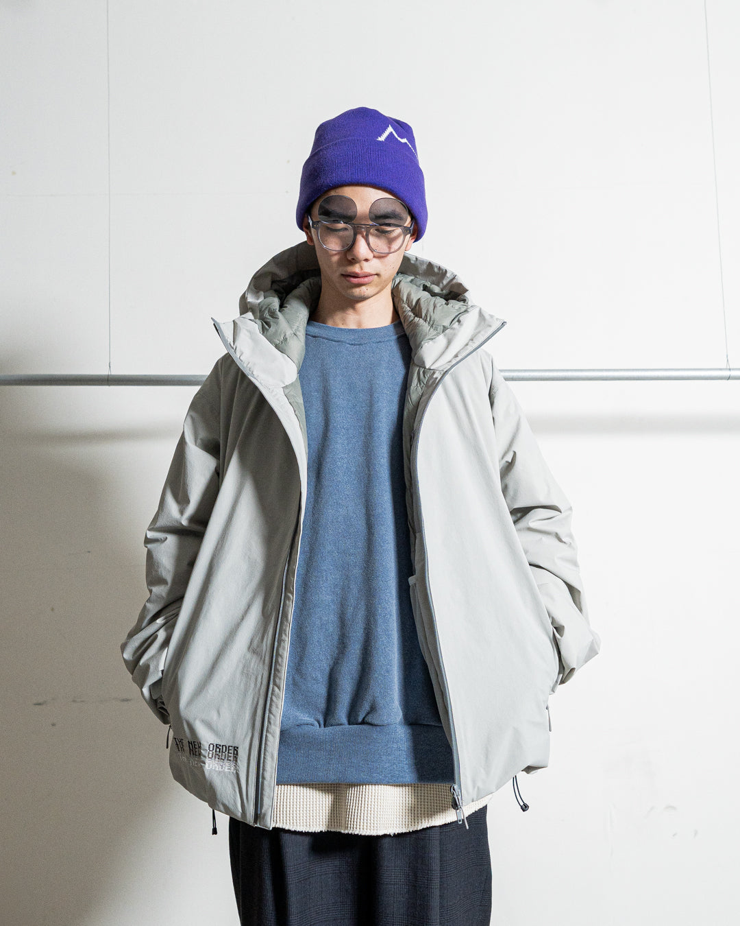 【collaboration】ES.1 × THE NEW ORDER magazine D005 TNO 3lyr down hoodie