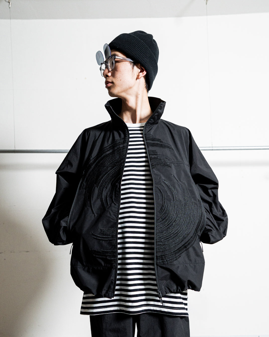 【collaboration】ES.1 × THE NEW ORDER magazine F001 TNO Nylon Jacket