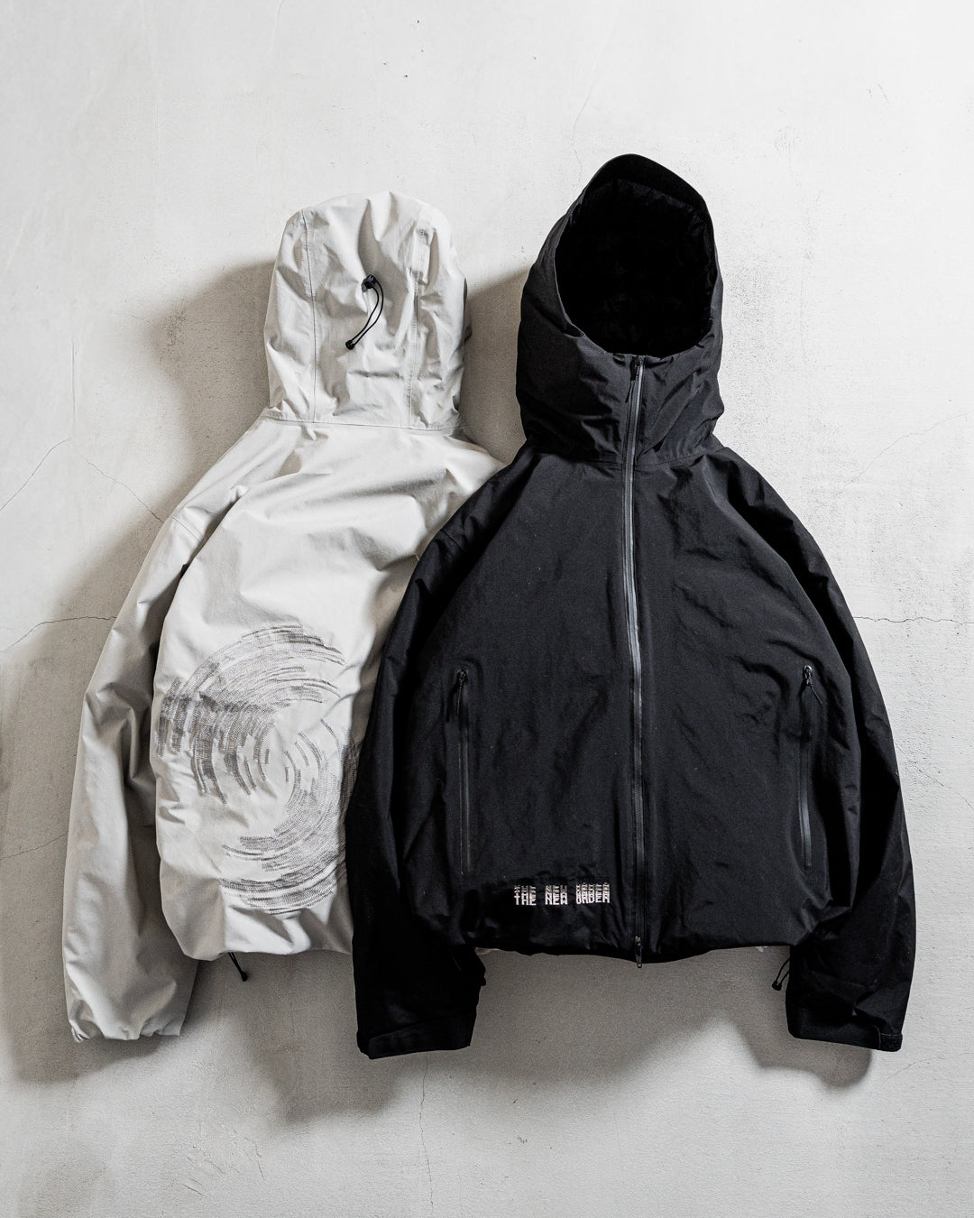 【collaboration】ES.1 × THE NEW ORDER magazine D005 TNO 3lyr down hoodie