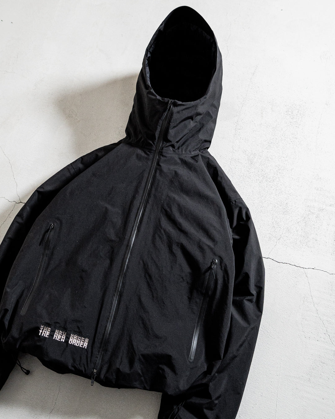 【collaboration】ES.1 × THE NEW ORDER magazine D005 TNO 3lyr down hoodie