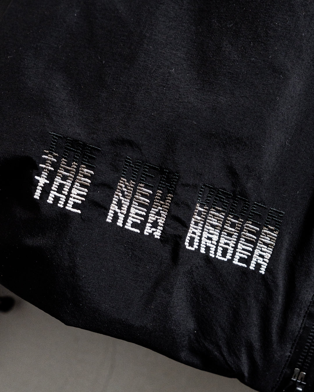 【collaboration】ES.1 × THE NEW ORDER magazine D005 TNO 3lyr down hoodie