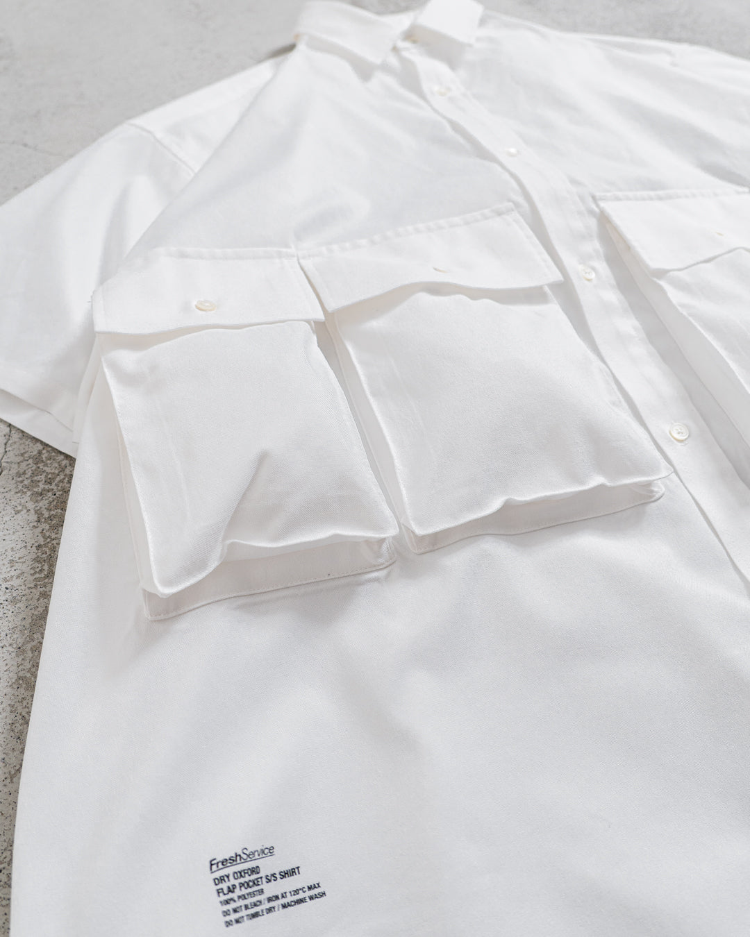 FreshService (フレッシュサービス) DRY OXFORD FLAP POCKET S/S SHIRT