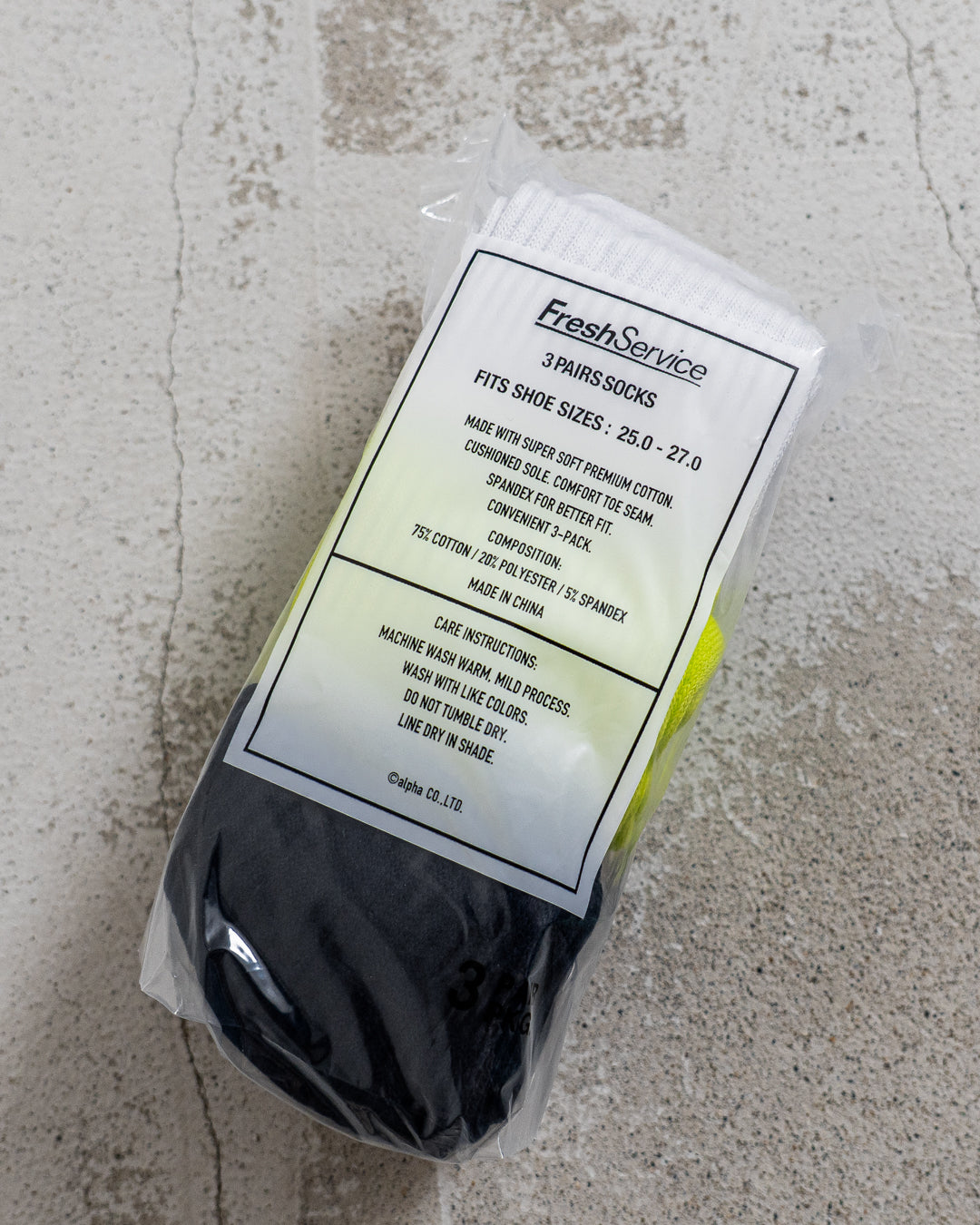 FreshService (フレッシュサービス) SIGNATURE 3-PACK SOCKS