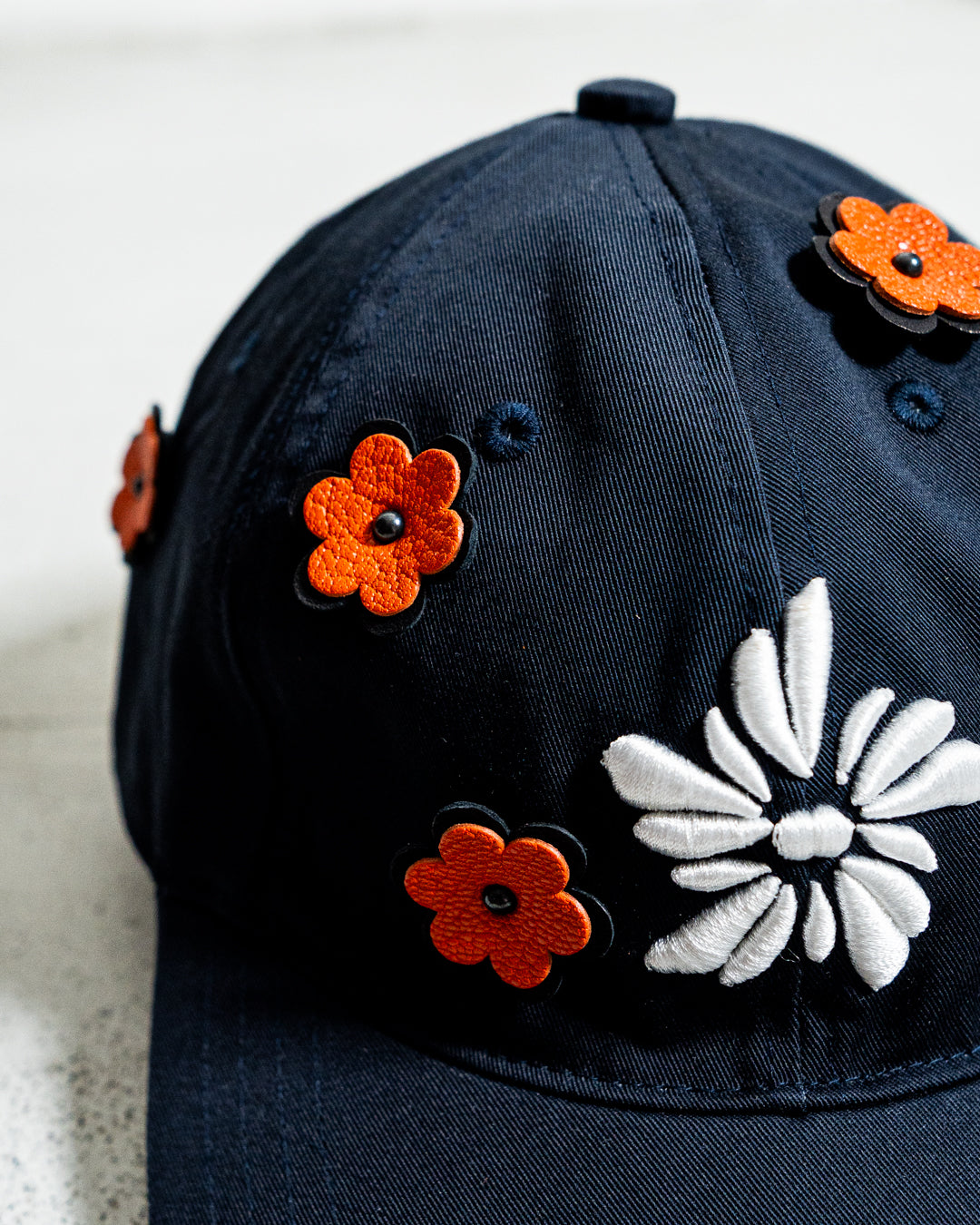 yorozu × NICK GEAR "YH LEATHER 3D FLOWER CAP"