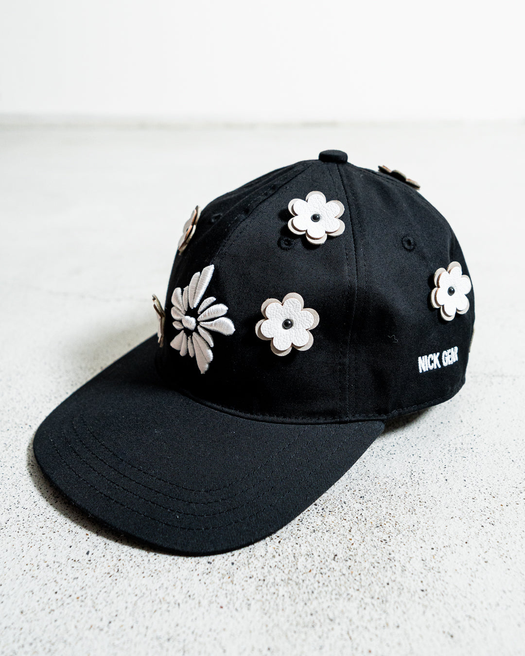 yorozu × NICK GEAR "YH LEATHER 3D FLOWER CAP"