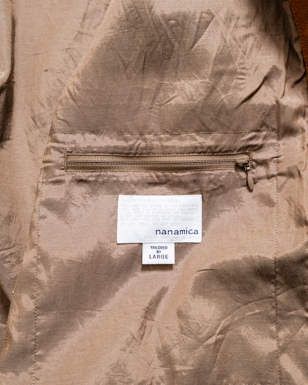 nanamica Synthetic Leather Short Jacket