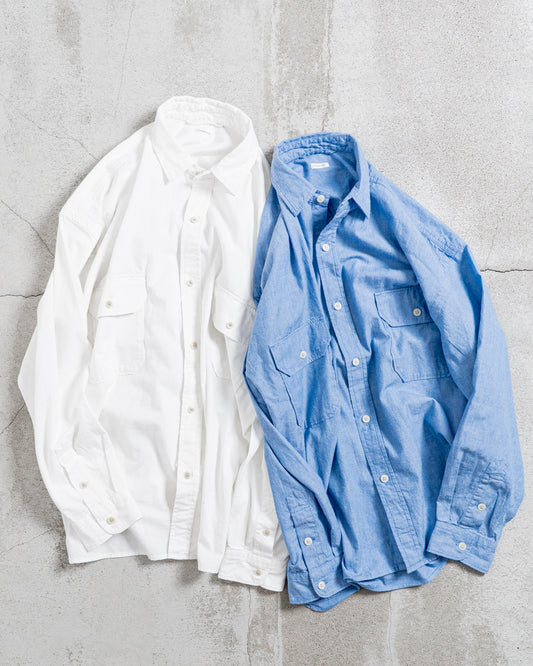 SANMONT Cotton Chambray Work Shirt