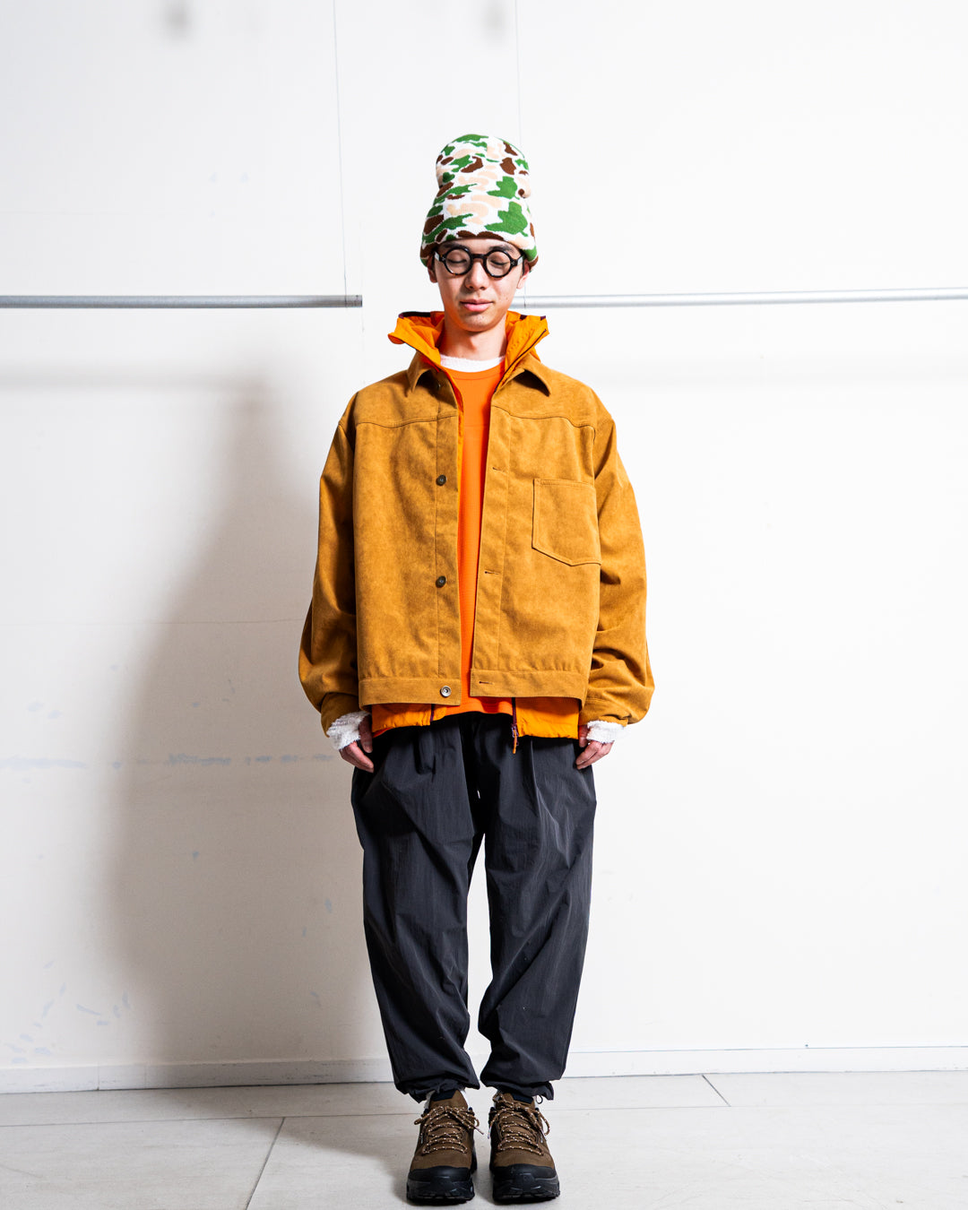 nanamica Synthetic Leather Short Jacket