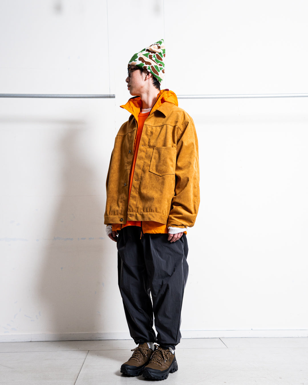 nanamica Synthetic Leather Short Jacket