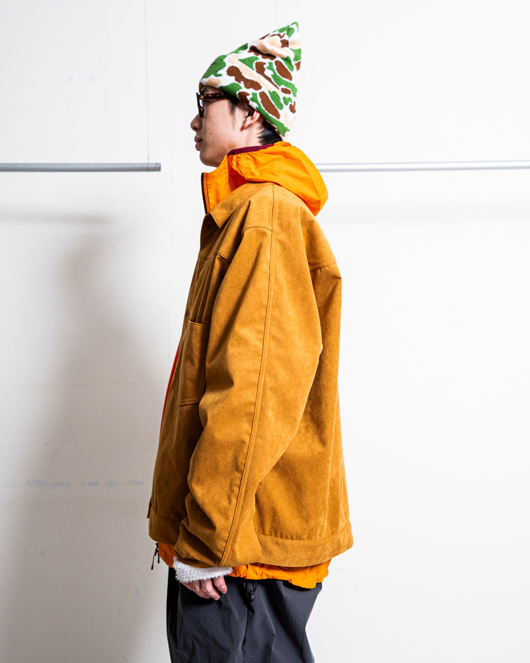 nanamica Synthetic Leather Short Jacket