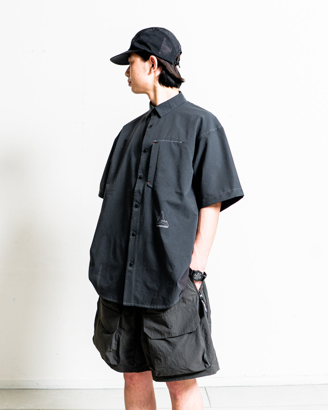 【collabolation】ROA × and wander breathable shirt