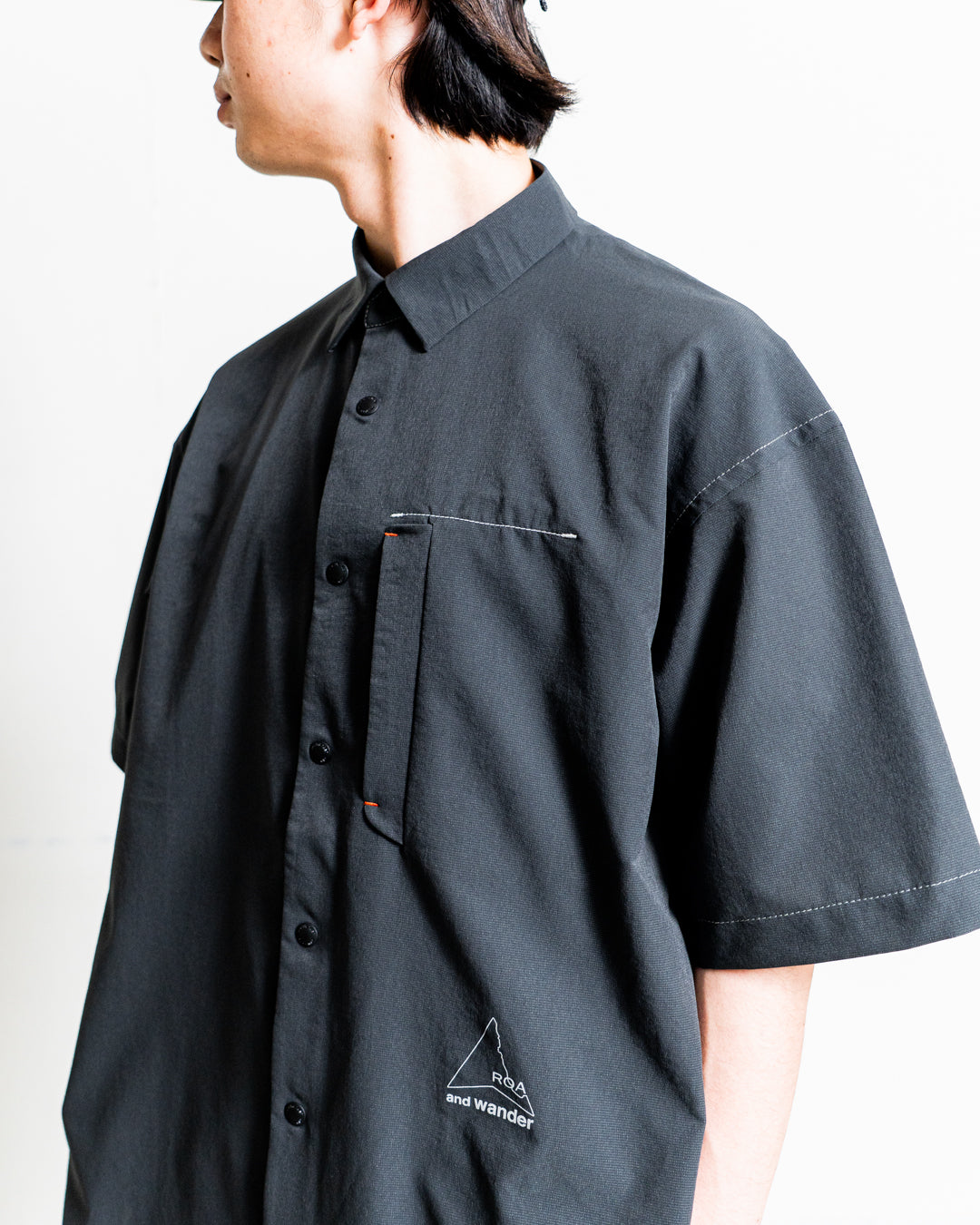 通販] ROA × and wander (ロア × アンドワンダー) breathable shirt