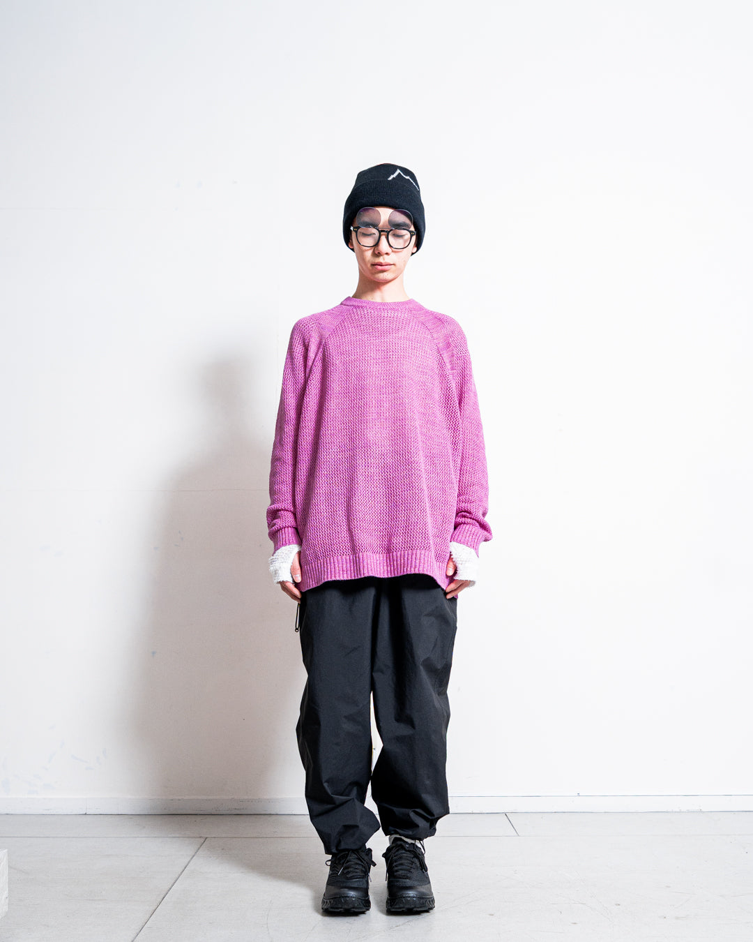 White Mountaineering RAGLAN KNIT PULLOVER