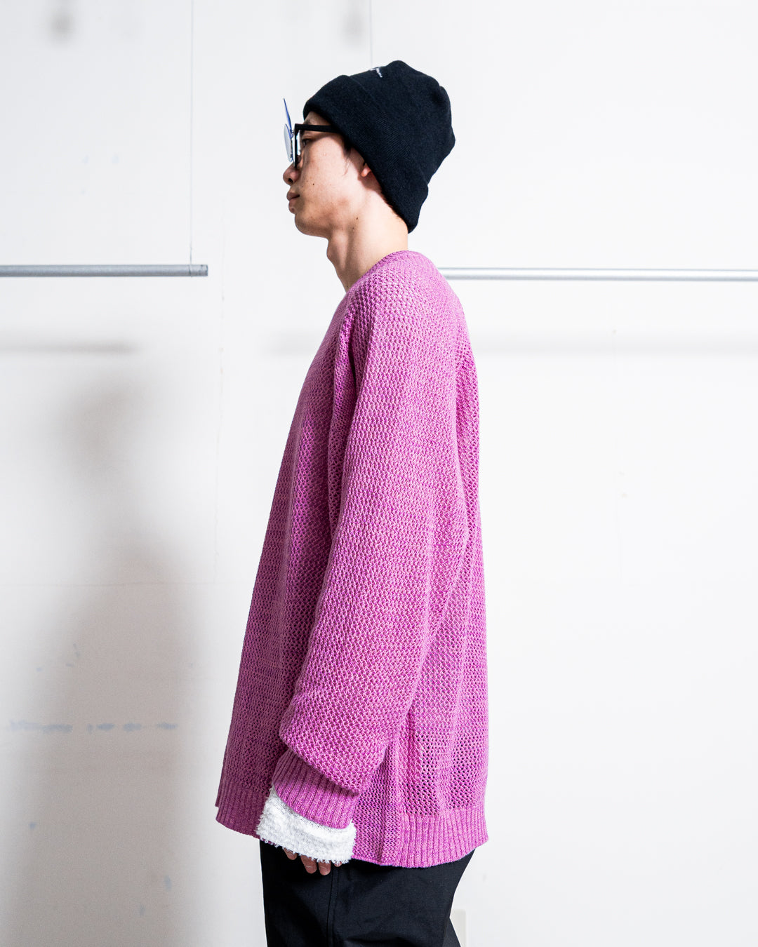 White Mountaineering RAGLAN KNIT PULLOVER