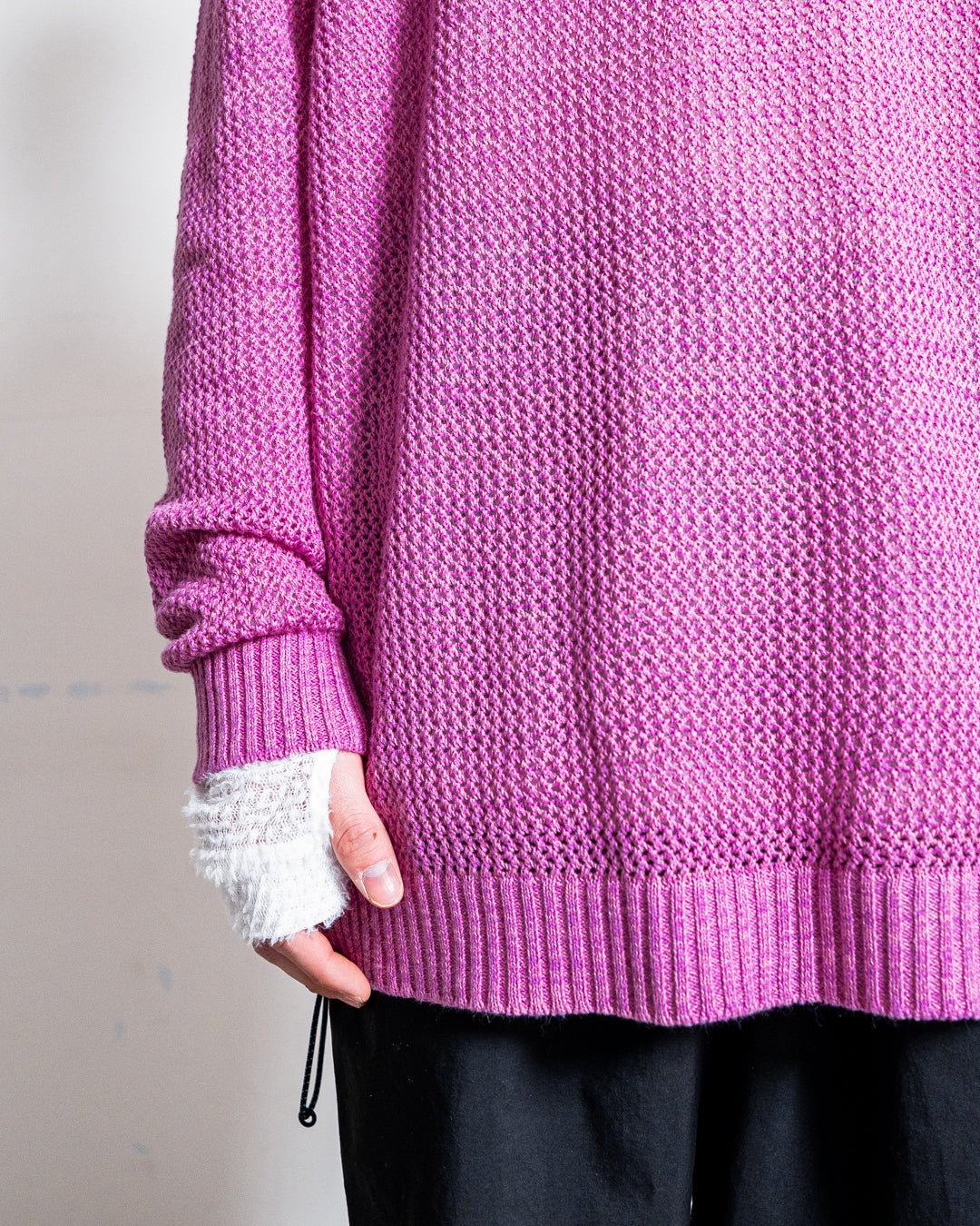 White Mountaineering RAGLAN KNIT PULLOVER